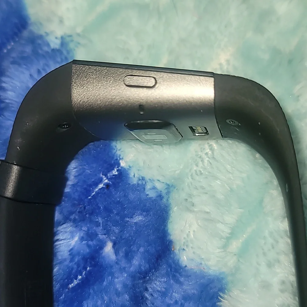Fitbit Surge FB501 Fitness Superwatch Tracker Silver Black Band Heart Rate‎ GPS